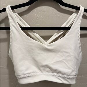 Athleta Women's White Cross-Back Bralette Size Xs